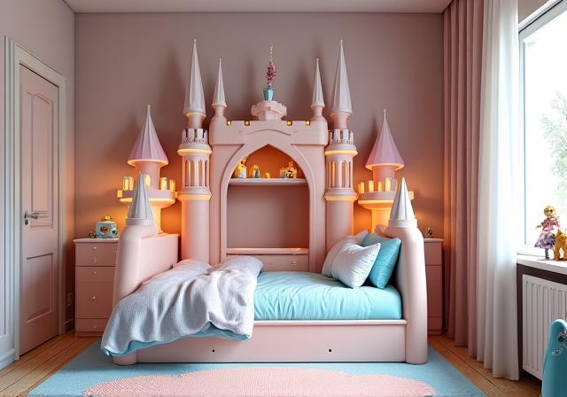 Castle theme kids bedroom set