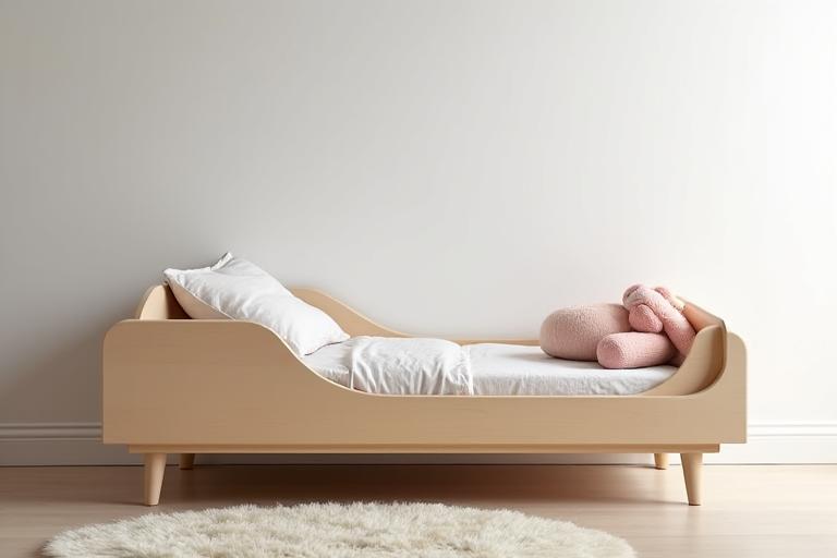 Modern safe kids bed with ergonomic design